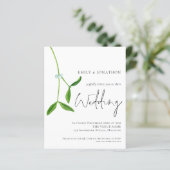 予算QRコードミスタントクリスマスウェディング招待 (スタンド正面)