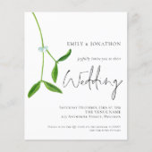 予算QRコードミスタントクリスマスウェディング招待 (正面)