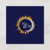 予算QRコードミッドナイトスター結婚ズのウェブサイト エンクロージャーカード (裏面)