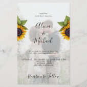 予算QRコード写真紙結婚式招待状 チラシ (正面)