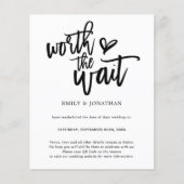 予算QRコード待ち結婚式保存日付 (正面)