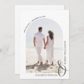 予算QRコード結婚の写真日付の保存 セーブザデート (正面/裏面)