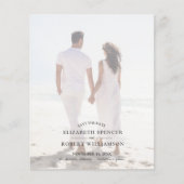 予算QRコード結婚の写真日付の保存 チラシ (正面)