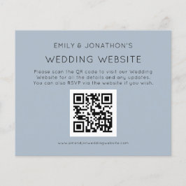 予算QRコード結婚のWebサイトブルーEncl