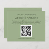 予算QRコード結婚のWebサイトSage Encl (正面/裏面)