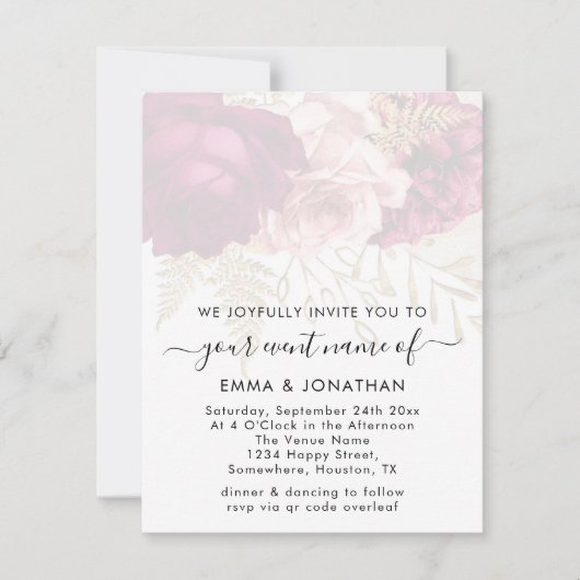 予算QRコード金ゴールドバラマルサラ (正面)