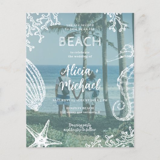 予算QRコード3写真サマービーチ結婚式 (正面)