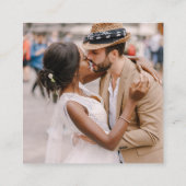 予算QRコードRSVPの写真結婚サイト エンクロージャーカード (裏面)