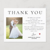 予算QRコーモダンドの結婚写真の感謝していあなた (正面)