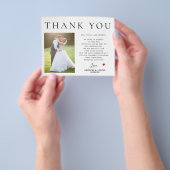 予算QRコーモダンドの結婚写真の感謝していあなた チラシ (手)