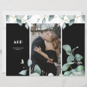 予算QR写真rsvp詳細eucalyptus 結婚's (裏面)