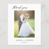 予算QR CODE 2写真結婚の感謝していあなた チラシ (正面)