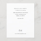 予算RECユーカリ素朴&金ゴールドフレーム結婚ズ (裏面)