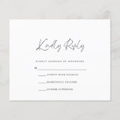 予算RSVPカード チラシ (正面)