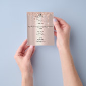 予算RSVPムスリム結婚ズフライヤーバラ金ゴールドフライヤー チラシ (手)