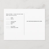 予算RSVP ポストカード (裏面)