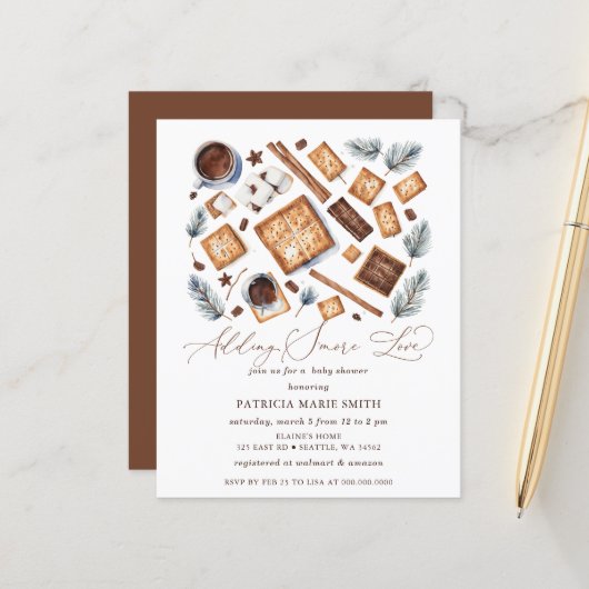 予算Sの愛の赤ちゃん男女兼用シャワー (正面/裏面インサイチュ)