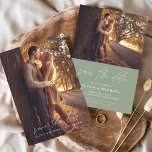 予算Sage Greenの写真を結婚保存 チラシ<br><div class="desc">予算結婚のSage Green表裏に写真を持つ日付カードを保存する。手書きの秋、秋、夏、冬の春日付カードを保存する手文字の筆記体のタイポグラフィが含まモダンれ、ミニマルなの結婚式の日のお祝いの後に使用すエレガントる、シンプルとモダンすシンプル。</div>
