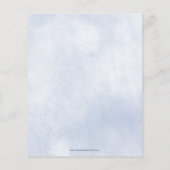 予算She is on Cloud Nineブライダルシャワー招待状 (裏面)