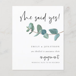 予算SheYesユーカリ婚約