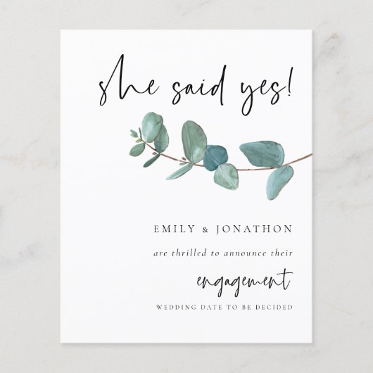 予算SheYesユーカリ婚約 (正面)