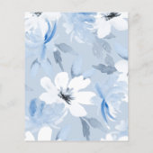 予算Something Blueモダンフローラブライダルシャワー (裏面)