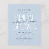 予算Something Blueモダンフローラブライダルシャワー (正面)