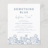 予算Something Blue Wildflowerブライダルシャワー (正面)