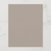 予算Taupeモノグラムクレスト結婚式の招待 (裏面)