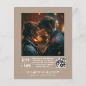 予算Taupe BohoフローラワイルドフラワーフォトQRコード チラシ (裏面)