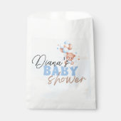 予算teddy bearベビーシャワー、ベビー招待用の本 フェイバーバッグ (正面)