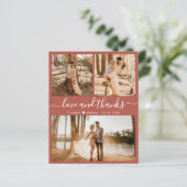 予算Terracotta写真コラージュ結婚の感謝 (スタンド正面)