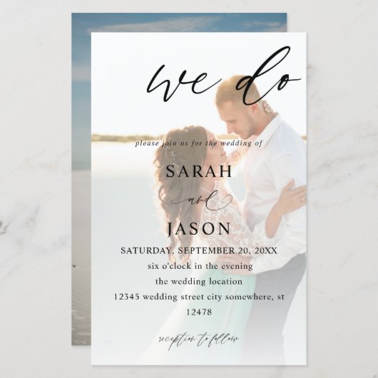 予算We Do Photo 結婚 Writechnology's MEDIUM SIZE (正面/裏面)