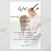 予算We Do Photo 結婚 Writhl's MEDIUM SIZE チラシ (正面)