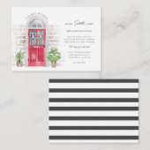 予算Weve移動した水の色の移動のお知らせ ノートカード (正面/裏面)