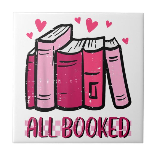 予約おもしろい済み読の読Book Librarian Men W タイル (正面)