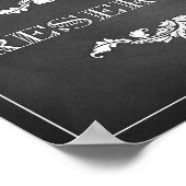 予約された結婚サインまたはパーティー8x10 ポスター (角)