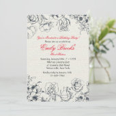 予約された花招待状 招待状 (スタンド正面)