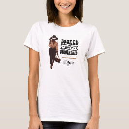 予約され忙しないメラニパーソナライズされたンガール Tシャツ