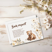 予約の要求ベアーフォレストの花ベビーシャワーカード ノートカード