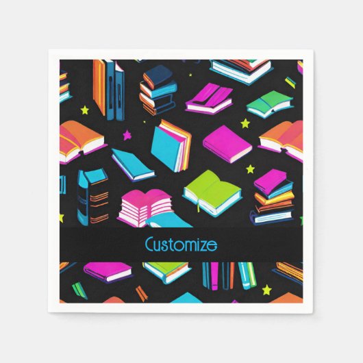 予約カラフル スタンダードカクテルナプキン (正面)