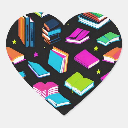 予約カラフル ハートシール (正面)