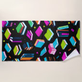 予約カラフル ビーチタオル (正面)