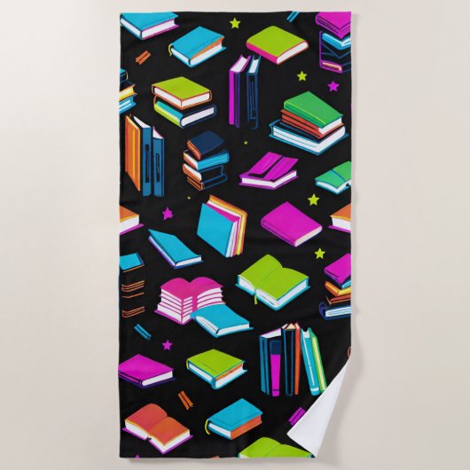 予約カラフル ビーチタオル (正面)