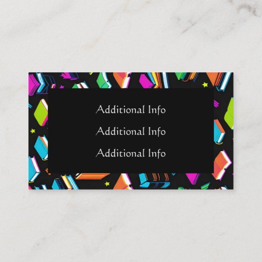 予約カラフル 名刺 (裏面)