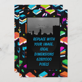 予約カラフル 招待状