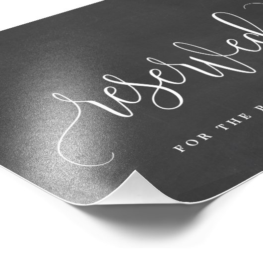 予約サインあなたのサイズを選択Chalkboard フォトプリント (角)