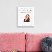 予約サイン花嫁の母フォトメモリアル キャンバスプリント (インサイチュ (リビング))