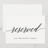 予約サイン - モダンスクリプト (正面/裏面)