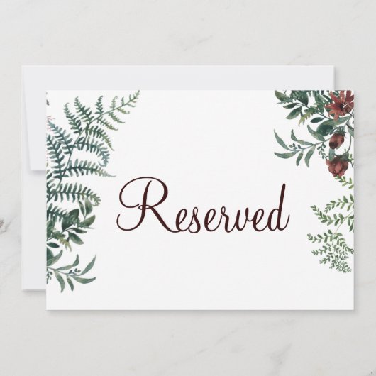 予約サイン 招待状 (裏面)